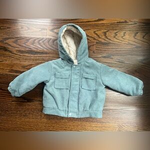 Cozy Cub baby boy jacket Sz. 12-18 months blue hooded NWOT